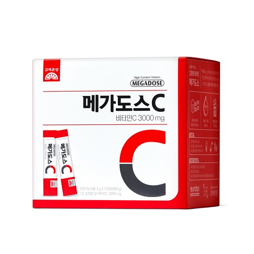 고려은단 메가도스C 비타민C 3000mg 3g x 120포, 1개