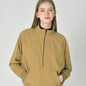 [헤지스 골프 여성] [ONLINE EXCLUSIVE]카멜 여성 포켓 집업 아노락 점퍼 HWJU5C901CM