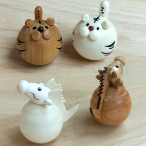 아기동물 마스코트 원목 미니 오뚜기