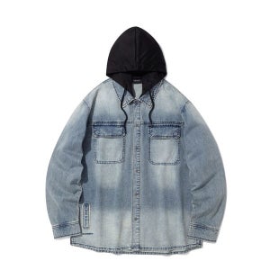 [인터크루] 스톤워싱데님긴팔셔츠 블루 ITZ3YE31ABL