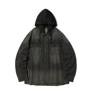 [인터크루] 스톤워싱데님긴팔셔츠 D그레이 ITZ3YE31ADG