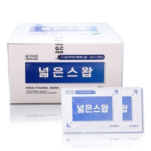 넓은스왑 30매 대형 손소독티슈 알콜스왑 소독티슈 개별포장