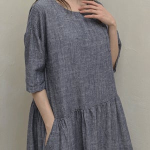 샐러 보카시 린넨 원피스