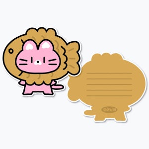 퍼블로그 모양 엽서 제작 자유형 커스텀 단면 양면 카드 편지 초대장