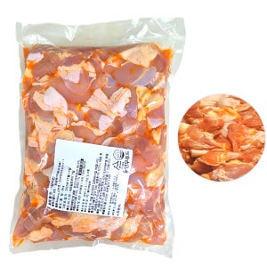브라질닭 염지 조각 정육 절단 닭다리살 순살 2kg 냉장 살짝 매콤한맛