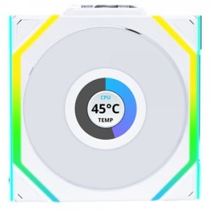 리안리 UNI FAN SL Wireless LCD 120 리버스 (화이트) 시스템 쿨러