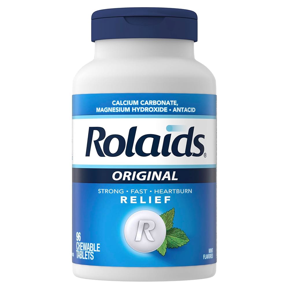 롤레이드 스트렝스 <b>제산제</b> 씹을 수 있는 96정 민트 맛 속쓰림  1개