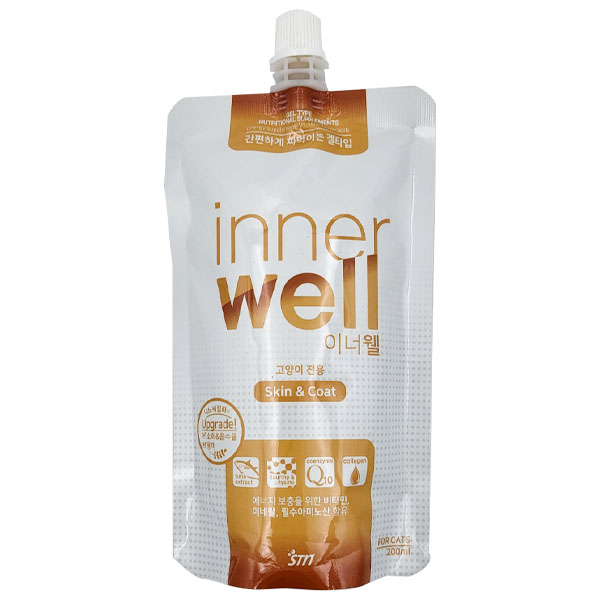 <b>이너웰</b> 파우치 고양이 피부 스킨앤코트 200ml