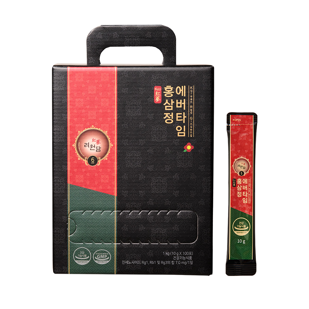 <b>려원담</b> 6년근 홍삼정 에버타임 10g x 100포, 1개