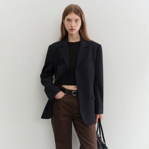 [던스트] UNISEX CLASSIC 3 BUTTON WOOL BLAZER FRENCH NAVY_UDJA5C106N2