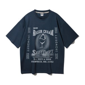 [ALVINCLO][피치]앨빈클로 ICECREAM 오버핏 반팔티 AST4599 (3 COLOR)(K1718956856990038NA01)