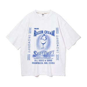 [ALVINCLO][피치]앨빈클로 ICECREAM 오버핏 반팔티 AST4599 (3 COLOR)(K1718956856990038WH01)