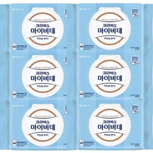 크리넥스 마이비데 클린케어 캡형 60매 6팩 화장실용 비데용