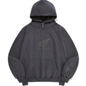 [혼다 모터사이클] Vintage Cutoff Hoodie PG Blue Charcoal HFF1HD303SCH
