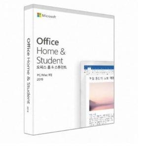 [한국정품] MICROSOFT 오피스 2019 홈 앤 스튜던트 PKC(패키지)