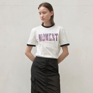 (T-6817)MOMENT CONTRAST TEE