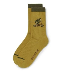 [롯데백화점] 브롬톤 런던 자전거 그래픽 양말 머스타드 P255ASO410 LE1220023940