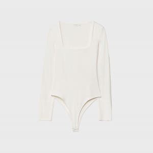 스트라디바리우스 베이직 스퀘어넥 폴리아미드 긴팔 바디수트 6560/927/004_P0186560927ECRU