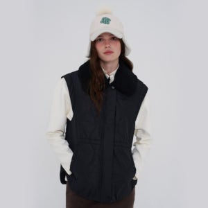 여성 에리 플리스 항아리 베스트(X2WVU7164BK)