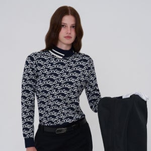 여성 전판 하이넥 풀오버(X2SPU7344DN)