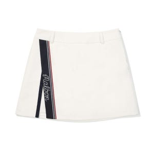 [패션플러스][말본골프]말본골프 A라인 사이드 슬릿 스커트 OFF WHITE (WOMAN) M5322PHP11OWT