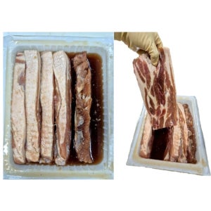 바베큐 돈정육 양념 목전지 / 다올 / 업소용 / 4.5kg (650g x 5덩어리)