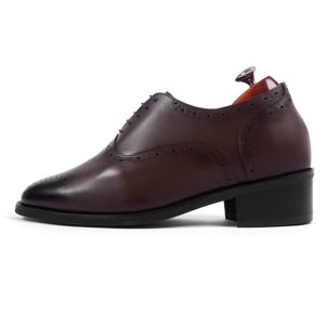 10cm 키높이 브로그 옥스포드 수제화(EL0169DBR)