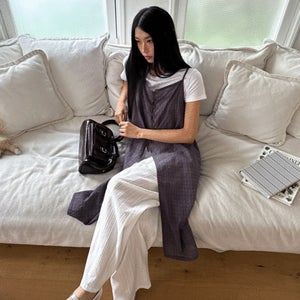 데몬 체크원피스 OPS7218