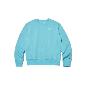 [챔피온] 여성 클래식 플리스 기모 스웨트셔츠 블루 CKTS2F372B1