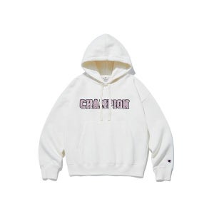 [챔피온] 여성 Heavy Cotton Poly 기모 후드 스웨트셔츠 크림 CKTS2F570CR