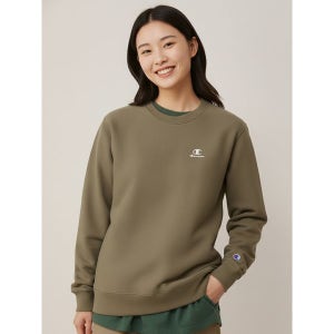 [챔피온]  Champion 여성 클래식 플리스 기모 스웨트셔츠 세피아 CKTS2F372S2