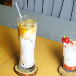 [키밍] 슬림 라이트 유리컵 홈카페 아이스커피 에이드잔 물컵 (W6F4480)