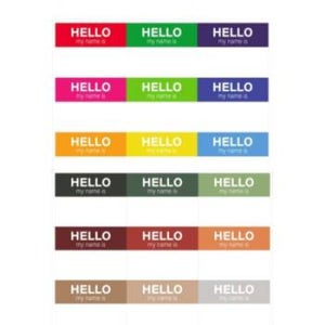 체육대회 소모임 부착 이름표 네임스티커 행사용명찰 박람회 워크샵 준비물