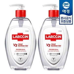 [애경공식스토어] [애경] 랩신 V3 새니타이저 겔 500ml x2개