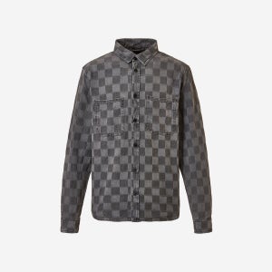 (공식판매처) 반스 VANS 체커보드 데님 우븐 셔츠 VN000P84EMV