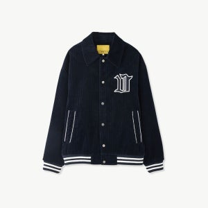 [에스티코] 코듀로이 바시티 점퍼 네이비