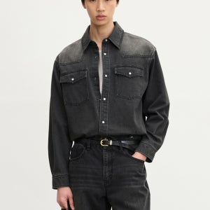 [티엔지티] Western Denim Shirt (Washed Grey) TNSH5F106G2