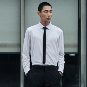 [에스티코] [쭉원단] 모션프리 셔츠_화이트(슬림핏)