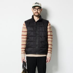 [에스티코] 골프 퀼팅 패딩 베스트_블랙 (클래식핏)