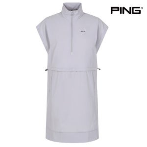핑 PING 여성 허리스트링 반집업 원피스 121C1JO291 GY 골프 원피스