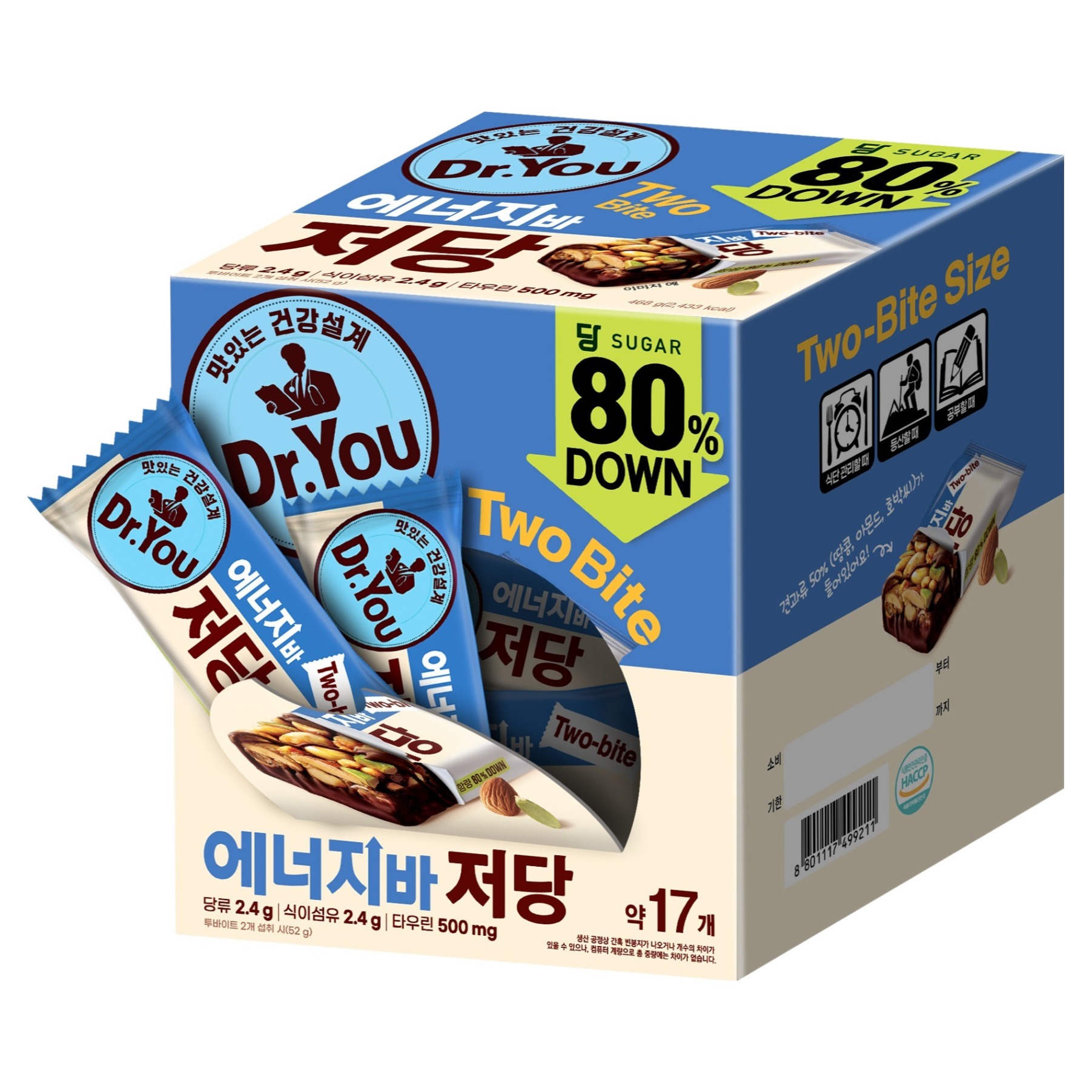닥터유 투바이트 에너지바 저당, 468g, 1개 (7,470원) (무료)