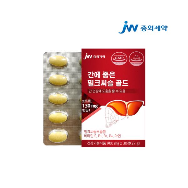 <b>중외제약</b> 간에 좋은 밀크씨슬 간 건강 <b>피로회복</b> 직장인 필수