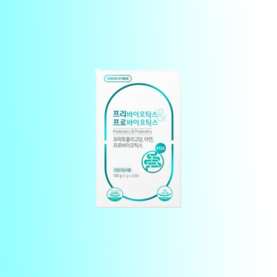 그린스토어 프리바이오틱스&amp;<b>프로바이오틱스</b> 유산균 아연  2개