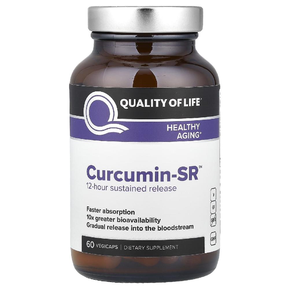 퀄리티오브라이프 커큐민 SR 500mg <b>Curcumin-SR</b> 베지캡스 60정  1개