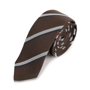 톰브라운 섀도 스트라이프 피케 위브 넥타이 MNL001A F0990 210 라프리마 MNL001AF0990 143014344