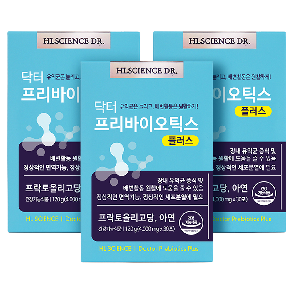 <b>에이치엘사이언스</b> 닥터프리바이오틱스 플러스 유산균 30p