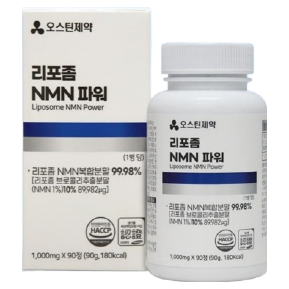 <b>오스틴제약</b> 리포좀 NMN 파워 브로콜리 1000mg x90정  1개  90정