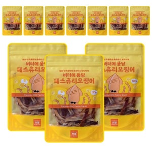 조미오징어 버터에 퐁당 페스츄리 오징어 120g x 10개
