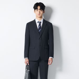 [에스티코] 클래식핏 트라베스트 수트자켓 (그레이)