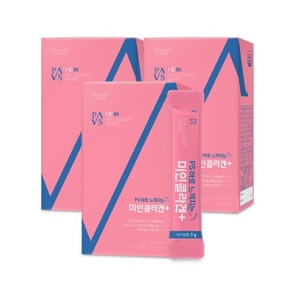 <b>애플트리김약사네 PS</b> 바로 느껴지는 <b>미인</b>콜라겐+ 3박스 6주분 저분자 피쉬 생선 펩타이드 비타민C 비오틴 병풀 <b>엘라스틴</b>